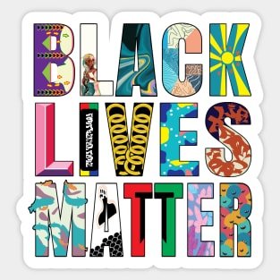 Black Lives Matter Street Mural Sticker